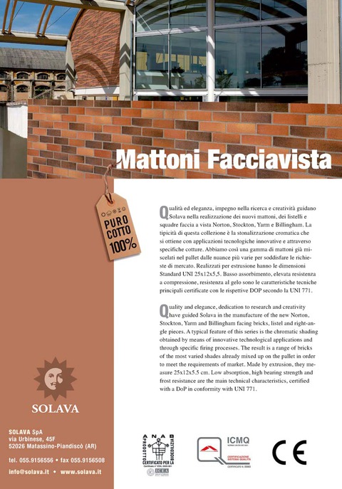 Mattoni Facciavista Colorati