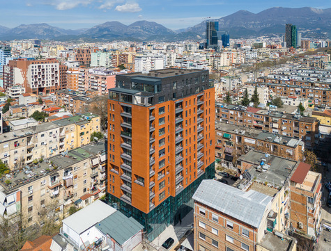 Nuova realizzazione urbana a Tirana